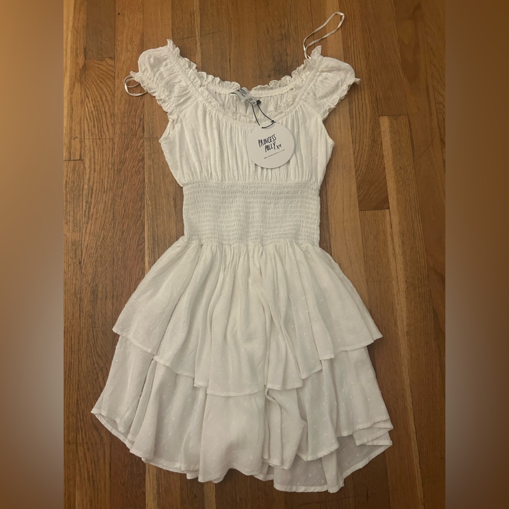 White Princess polly dress romper